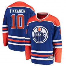 Youth Fanatics Branded Edmonton Oilers Esa Tikkanen Royal Alternate Jersey - Breakaway