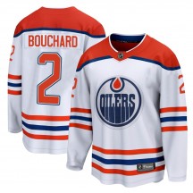 Men's Fanatics Branded Edmonton Oilers Evan Bouchard White 2020/21 Special Edition Jersey - Breakaway