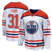 Men's Fanatics Branded Edmonton Oilers Grant Fuhr White 2020/21 Special Edition Jersey - Breakaway