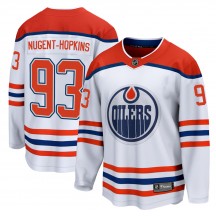 Men's Fanatics Branded Edmonton Oilers Ryan Nugent-Hopkins White 2020/21 Special Edition Jersey - Breakaway