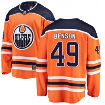 Youth Fanatics Branded Edmonton Oilers Tyler Benson Orange Home Jersey - Breakaway