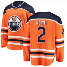 Youth Fanatics Branded Edmonton Oilers Duncan Keith Orange Home Jersey - Breakaway