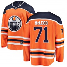 Youth Fanatics Branded Edmonton Oilers Ryan McLeod Orange Home Jersey - Breakaway