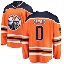 Youth Fanatics Branded Edmonton Oilers Carter Savoie Orange Home Jersey - Breakaway
