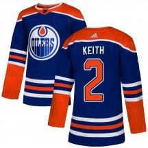 Men's Adidas Edmonton Oilers Duncan Keith Royal Alternate Jersey - Authentic