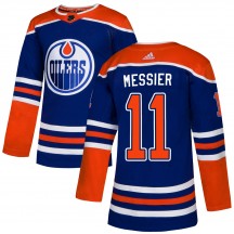 Men's Adidas Edmonton Oilers Mark Messier Royal Alternate Jersey - Authentic