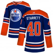Men's Adidas Edmonton Oilers Shane Starrett Royal Alternate Jersey - Authentic