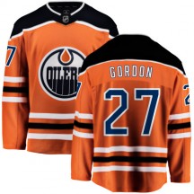 Men's Fanatics Branded Edmonton Oilers Boyd Gordon Orange Home Jersey - Breakaway