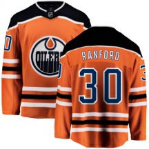 Youth Fanatics Branded Edmonton Oilers Bill Ranford Orange Home Jersey - Breakaway