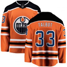 Men's Fanatics Branded Edmonton Oilers Cam Talbot Orange Home Jersey - Breakaway