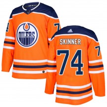 Men's Adidas Edmonton Oilers Stuart Skinner Orange r Home Jersey - Authentic