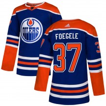 Youth Adidas Edmonton Oilers Warren Foegele Royal Alternate Jersey - Authentic
