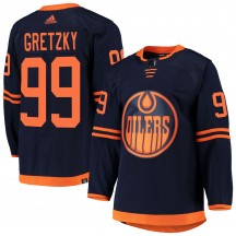 Youth Adidas Edmonton Oilers Wayne Gretzky Navy Alternate Primegreen Pro Jersey - Authentic