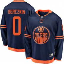 Youth Fanatics Branded Edmonton Oilers Maksim Berezkin Navy Alternate 2018/19 Jersey - Breakaway
