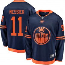 Youth Fanatics Branded Edmonton Oilers Mark Messier Navy Alternate 2018/19 Jersey - Breakaway