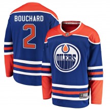Men's Fanatics Branded Edmonton Oilers Evan Bouchard Royal Alternate Jersey - Breakaway