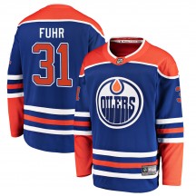 Men's Fanatics Branded Edmonton Oilers Grant Fuhr Royal Alternate Jersey - Breakaway