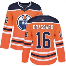 Women's Adidas Edmonton Oilers Derick Brassard Orange r Home Jersey - Authentic