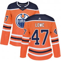 Women's Adidas Edmonton Oilers Keegan Lowe Orange r Home Jersey - Authentic
