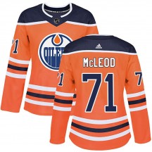 Women's Adidas Edmonton Oilers Ryan McLeod Orange r Home Jersey - Authentic