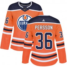 Women's Adidas Edmonton Oilers Joel Persson Orange r Home Jersey - Authentic