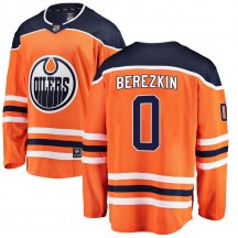 Men's Fanatics Branded Edmonton Oilers Maksim Berezkin Orange Home Jersey - Breakaway