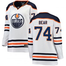 Women's Fanatics Branded Edmonton Oilers Ethan Bear White Away Breakaway Jersey - Authentic