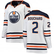 Women's Fanatics Branded Edmonton Oilers Evan Bouchard White Away Jersey - Breakaway