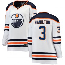 Women's Fanatics Branded Edmonton Oilers Al Hamilton White Away Breakaway Jersey - Authentic