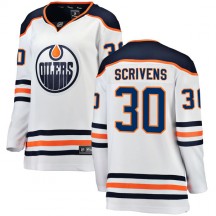 Women's Fanatics Branded Edmonton Oilers Ben Scrivens White Away Breakaway Jersey - Authentic