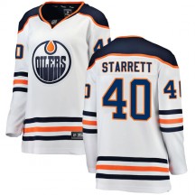Women's Fanatics Branded Edmonton Oilers Shane Starrett White Away Breakaway Jersey - Authentic