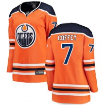 Women's Fanatics Branded Edmonton Oilers Paul Coffey Orange r Home Breakaway Jersey - Authentic