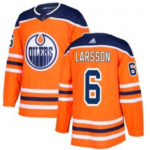 Youth Adidas Edmonton Oilers Adam Larsson Orange Home Jersey - Authentic