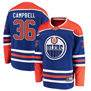 Youth Fanatics Branded Edmonton Oilers Jack Campbell Royal Alternate Jersey - Breakaway