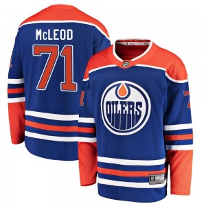 Youth Fanatics Branded Edmonton Oilers Ryan McLeod Royal Alternate Jersey - Breakaway