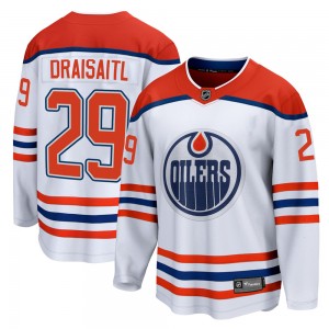 Men's Fanatics Branded Edmonton Oilers Leon Draisaitl White 2020/21 Special Edition Jersey - Breakaway