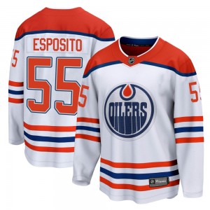 Men's Fanatics Branded Edmonton Oilers Luke Esposito White 2020/21 Special Edition Jersey - Breakaway