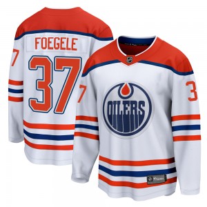 Men's Fanatics Branded Edmonton Oilers Warren Foegele White 2020/21 Special Edition Jersey - Breakaway