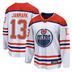 Men's Fanatics Branded Edmonton Oilers Mattias Janmark White 2020/21 Special Edition Jersey - Breakaway