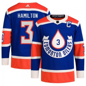 Youth Adidas Edmonton Oilers Al Hamilton Royal 2023 Heritage Classic Primegreen Jersey - Authentic