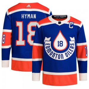 Youth Adidas Edmonton Oilers Zach Hyman Royal 2023 Heritage Classic Primegreen Jersey - Authentic