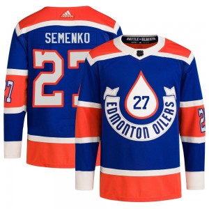 Youth Adidas Edmonton Oilers Dave Semenko Royal 2023 Heritage Classic Primegreen Jersey - Authentic