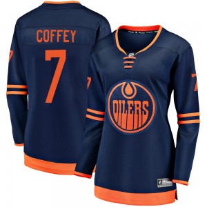 Women's Fanatics Branded Edmonton Oilers Paul Coffey Navy Alternate 2018/19 Jersey - Breakaway