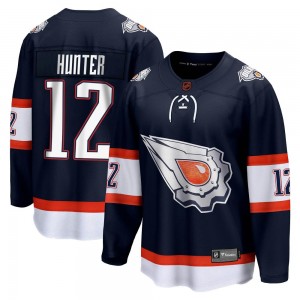 Youth Fanatics Branded Edmonton Oilers Dave Hunter Navy Special Edition 2.0 Jersey - Breakaway