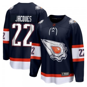 Youth Fanatics Branded Edmonton Oilers Jean-Francois Jacques Navy Special Edition 2.0 Jersey - Breakaway