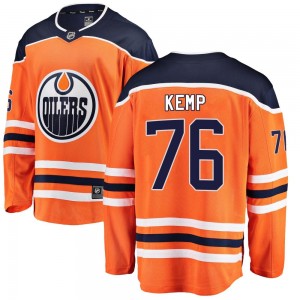 Youth Fanatics Branded Edmonton Oilers Philip Kemp Orange Home Jersey - Breakaway