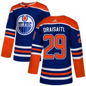 Men's Adidas Edmonton Oilers Leon Draisaitl Royal Alternate Jersey - Authentic