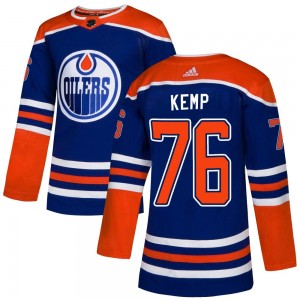 Men's Adidas Edmonton Oilers Philip Kemp Royal Alternate Jersey - Authentic
