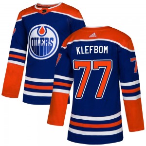Men's Adidas Edmonton Oilers Oscar Klefbom Royal Alternate Jersey - Authentic