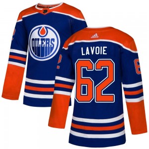 Men's Adidas Edmonton Oilers Raphael Lavoie Royal Alternate Jersey - Authentic